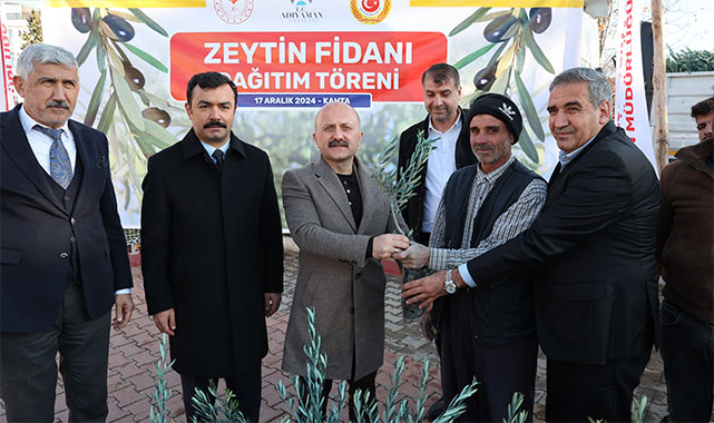 Adıyaman'da üretime tam destek: 70 bin zeytin fidanı dağıtıldı;