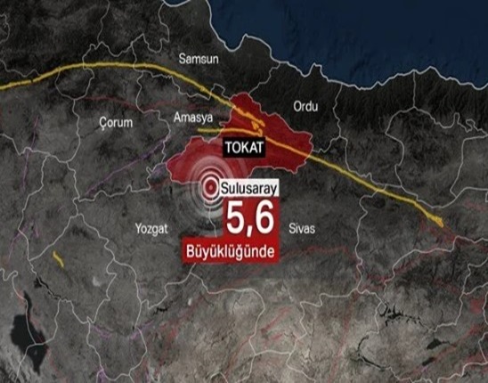 Tokat yine sallandı, eğitime bir gün ara verildi