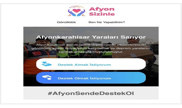 “afyonsizinle.org” faaliyete geçti