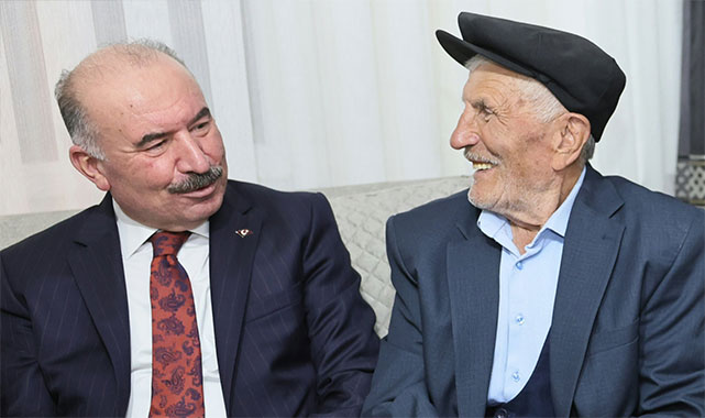 Vali Çalgan’dan örnek aileye anlamlı ziyaret: 63 yıllık birliktelik, dört kuşak bir arada;