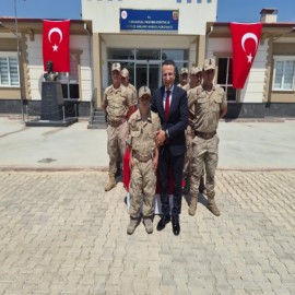 Kaymakam Akpay, Hüseyin Emin’in askerlik hayalini gerçekleştirdi