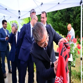 Fethi Heper Spor Ortaokulu açılışında duygusal anlar
