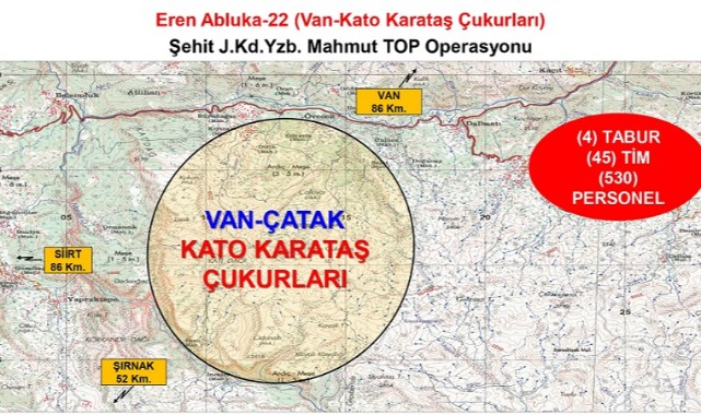 Van Çatak’ta terör örgütüne operasyon