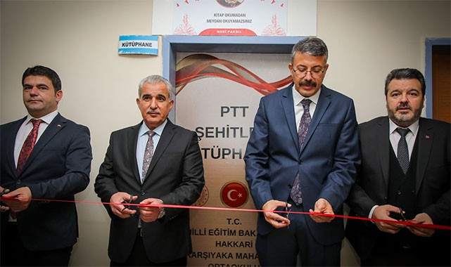 PTT Şehitleri anısına yapılan kütüphane açıIdı: ''Bilgiye ulaşmanın en doğru yolu kitaplardan geçer''