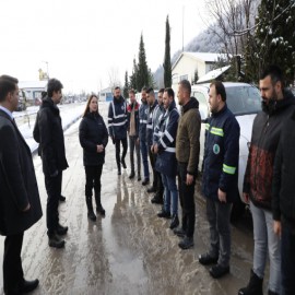 "Bartın'da karla mücadelemiz aralıksız sürüyor"