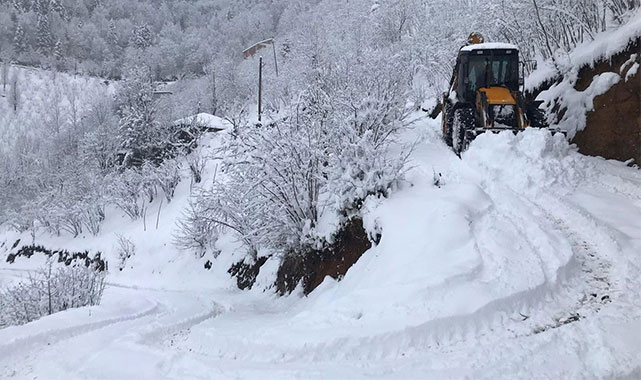 Ordu'da kar kalınlığı 50 santimetreyi aştı: Yüzlerce personel teyakkuzda!;