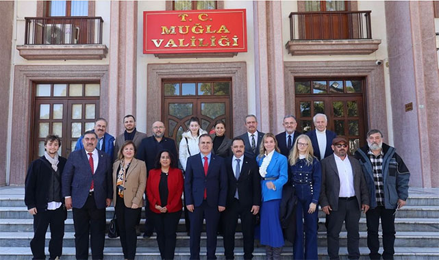 TİMBİR'den Muğla Valisi İdris Akbıyık'a ziyaret!;