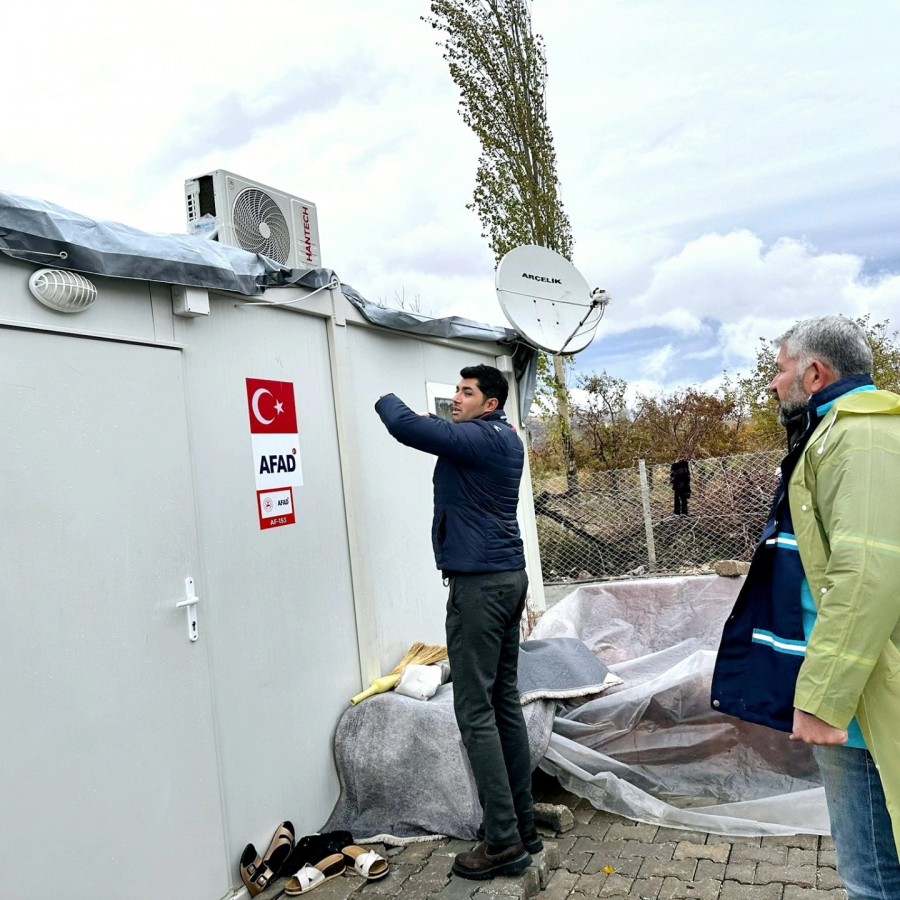 Konteynerlerde kış hazırlığı başladı;