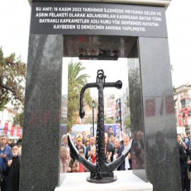 Ereğli'de hayatını kaybeden 12 denizcinin anısına anıt