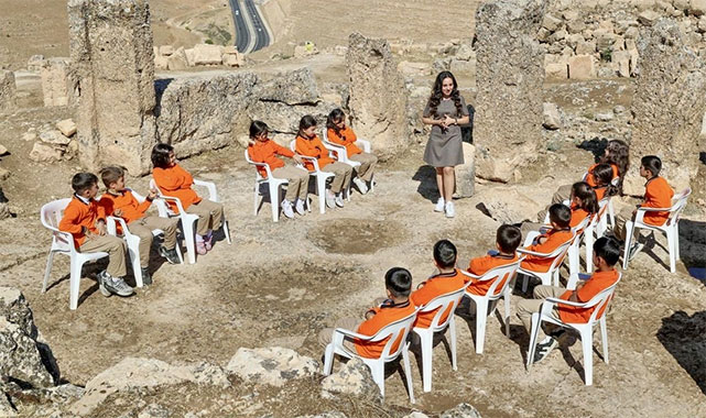 3 bin yıllık tarihi kale, öğrencilere ev sahipliği yaptı;