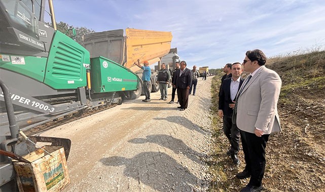 Vali Yardımcısı Ciğerci, asfalt çalışmalarını bizzat inceledi