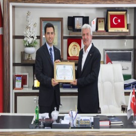 Kaymakam Güzel'e, ‘fahri hemşehrilik’ beratı verildi