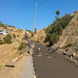 Uludere’de KÖYDES çalışmaları: Ortabağ Köyü’ne beton yol kazandırıldı