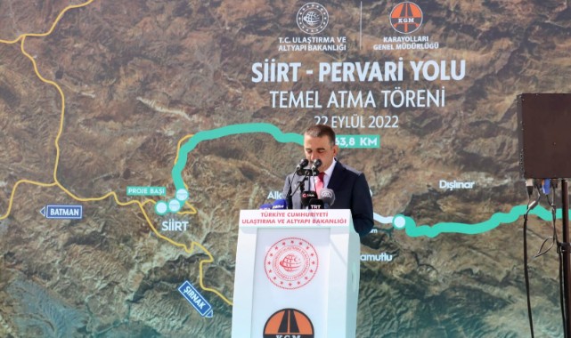 Siirt-Pervari yolunun temeli atıldı