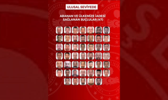Yurt dışına kaçan 76 suçlu Türkiye’ye getirildi