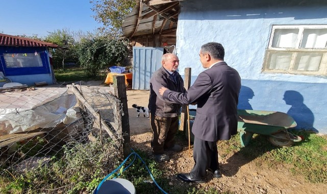 Hafta sonunu köy ziyaretleriyle geçirdi