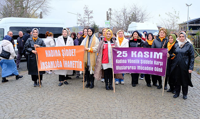 Vali Özkan'ın eşi kadına şiddet yürüyüşüne katıldı: Şiddetin hiçbir türlüsü kabul edilemez