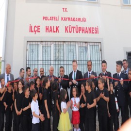 Polateli’nin yeni halk kütüphanesi hizmete girdi