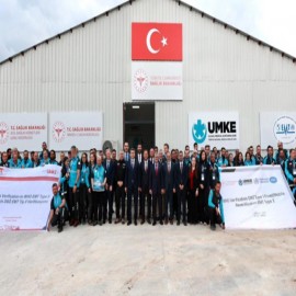 Bingöl UMKE’ye, Dünya Sağlık Örgütü bayrağı verildi