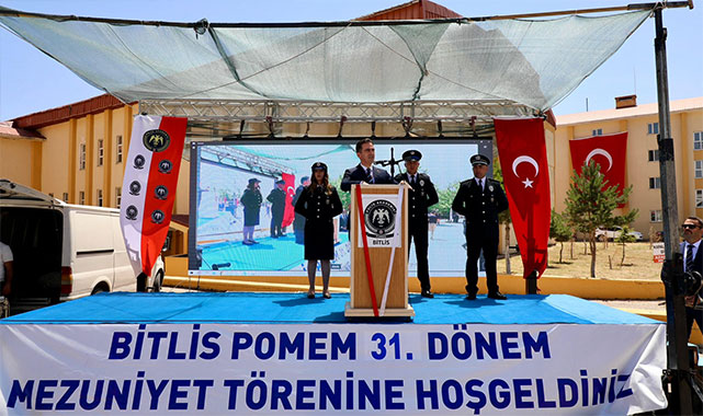 Bitlis POMEM'de mezuniyet coşkusu: ''Vatanını seven birer birey olarak görev yapacağınıza yürekten inanıyorum'';