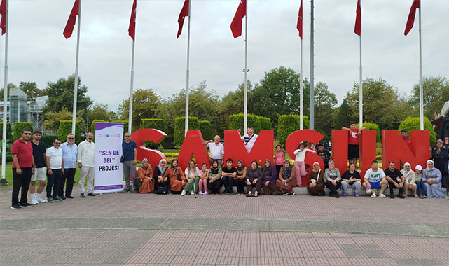 “SEN DE GEL” Projesi ile özel bireyler Samsun’da moral depoladı;
