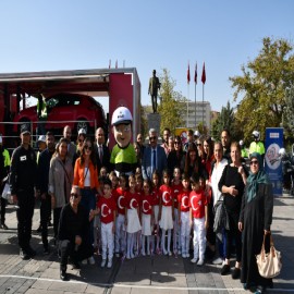 Trafik eğitim TIR'ının son durağı Kırıkkale