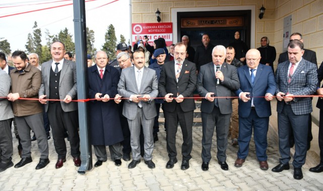 Hayırsever Balcı’nın yaptırdığı camiyi açtı