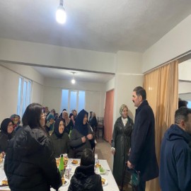 Kaymakam Demirdağ hem sofralarına konuk oldu hem dualarını aldı