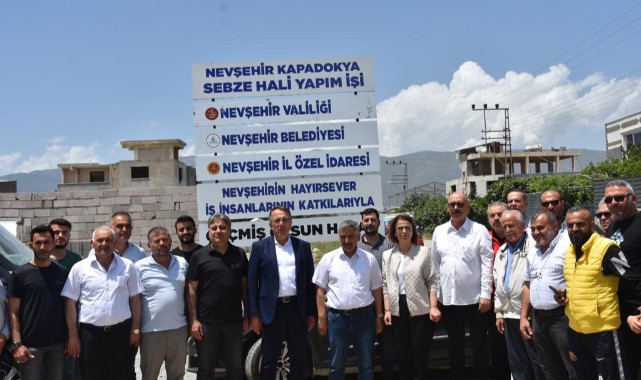 Nevşehir, Hatay’a sebze hali yapıyor