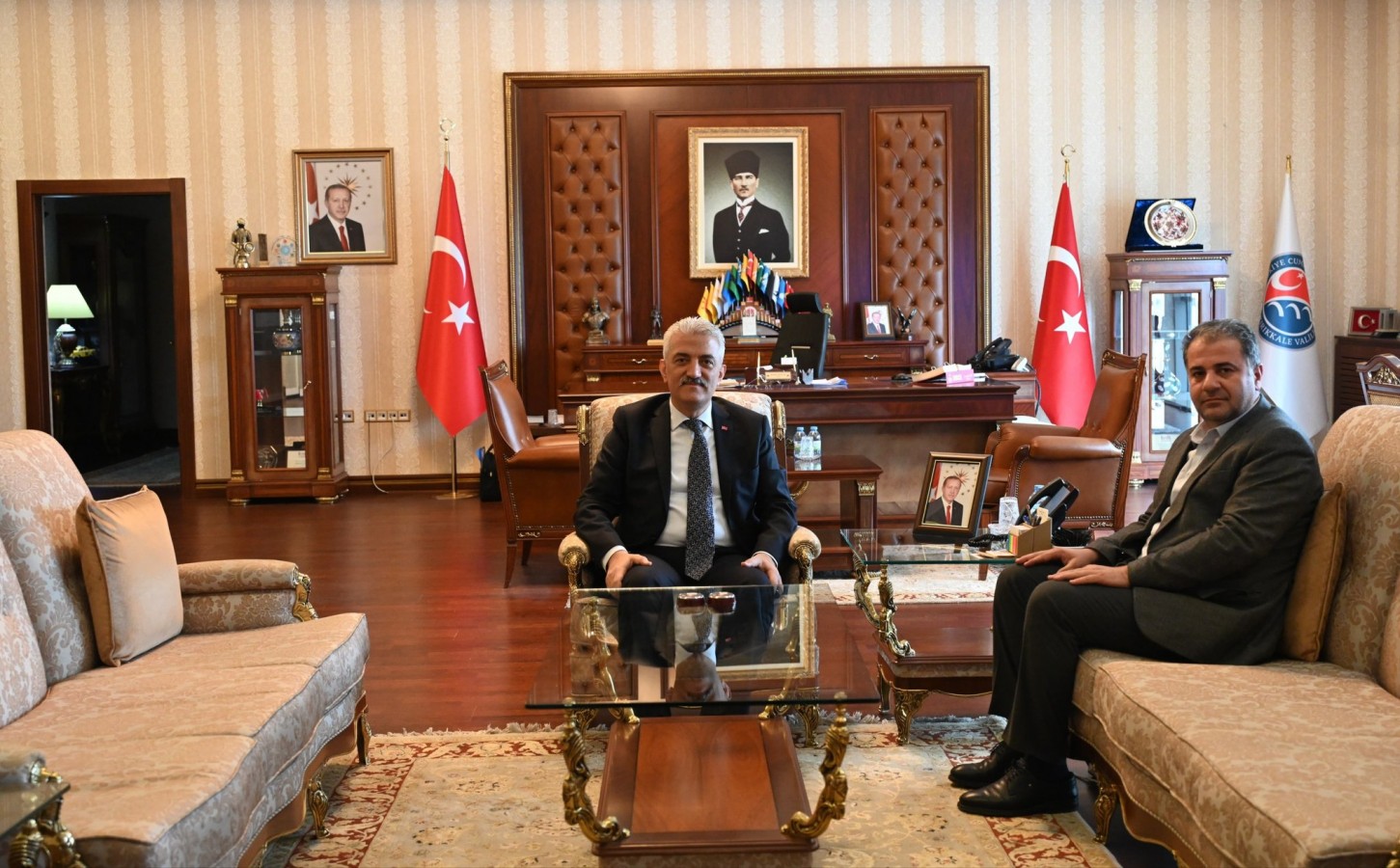 MİA Haber İmtiyaz Sahibi Cengiz Aksan'dan, Vali Makas'a ziyaret;