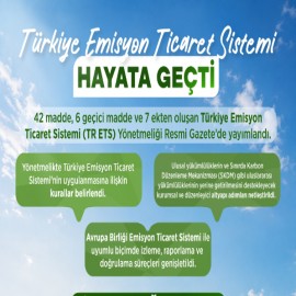 Türkiye Emisyon Ticaret Sistemi Yönetmeliği yayımlandı