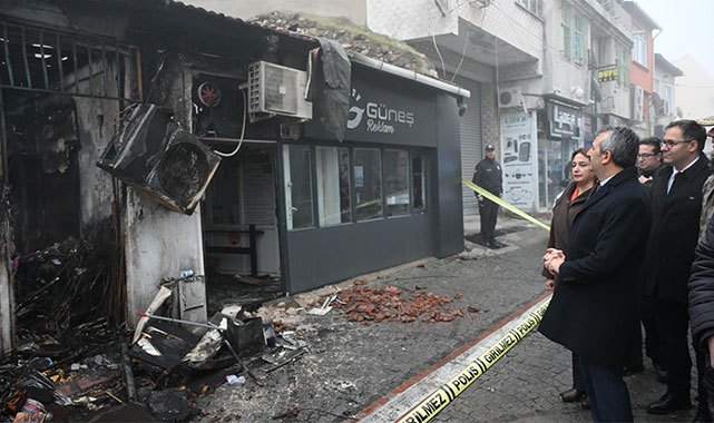 Edirne'deki yangın panik yarattı!;