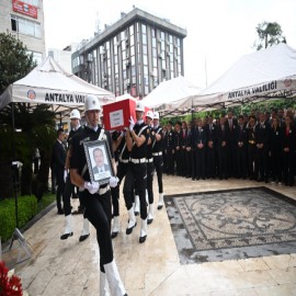 Hayatını kaybeden Kaymakam Kara için Antalya'da tören düzenlendi