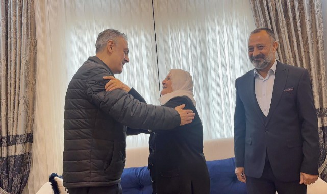 Vali Akkoyun ve Kaymakam Çakır'dan şehit ailesine vefa