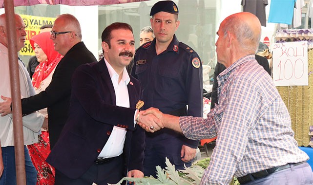Kaymakam Taşkın'dan pazar ziyareti: Talepleri yerinde dinledi!