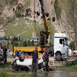 Aksaray'da nefes kesen sel tatbikatı!