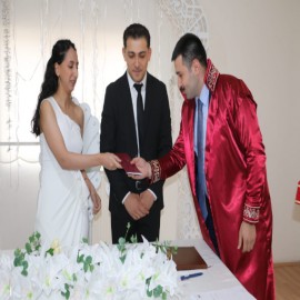 Jandarma ile öğretmenin nikahını kıydı