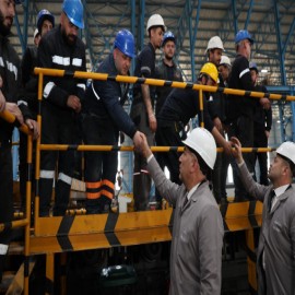 "Demirin emeğe dönüştüğü yerdeyiz"