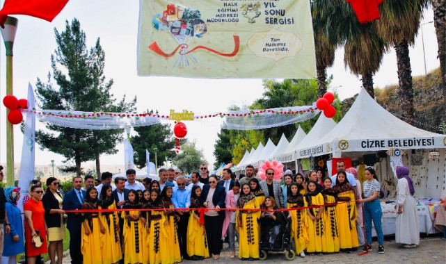 Cizre’nin hamarat kadınlarının el emekleri sergide