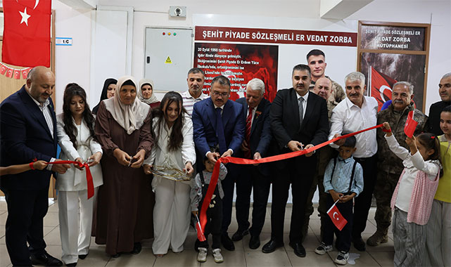 Şehit Vedat Zoba'nın adı, açılan kütüphanede hayat bulacak;