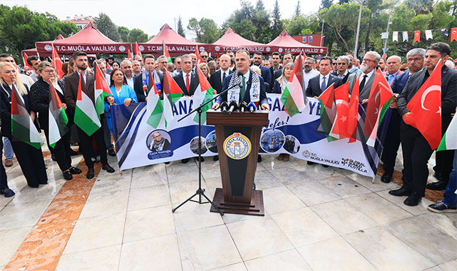 Vali Akbıyık'tan Küresel Sumud Filosu’na destek;