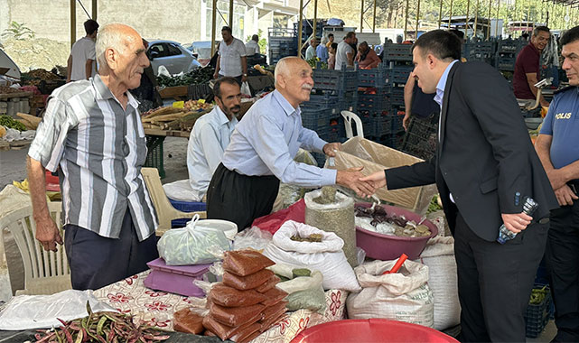 Kaymakam Yurdagül, pazar esnafının nabzını tuttu;