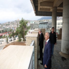 Kahramanmaraş'ın yeni Valilik binasında çalışmalar sürüyor