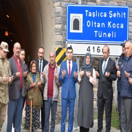 Şehit bekçinin adı Taşlıca Tüneli’nde yaşayacak