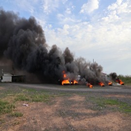 Gazipaşa'da nefes kesen uçak kazası tatbikatı