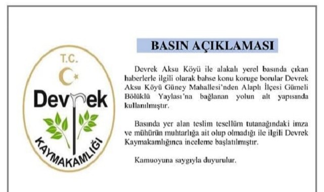 Kaymakamlık boruların yerini açıkladı