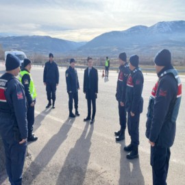Kaymakam yol kontrol uygulaması yaptı